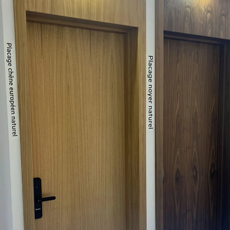 Porte en placage naturel Porte en placage naturel